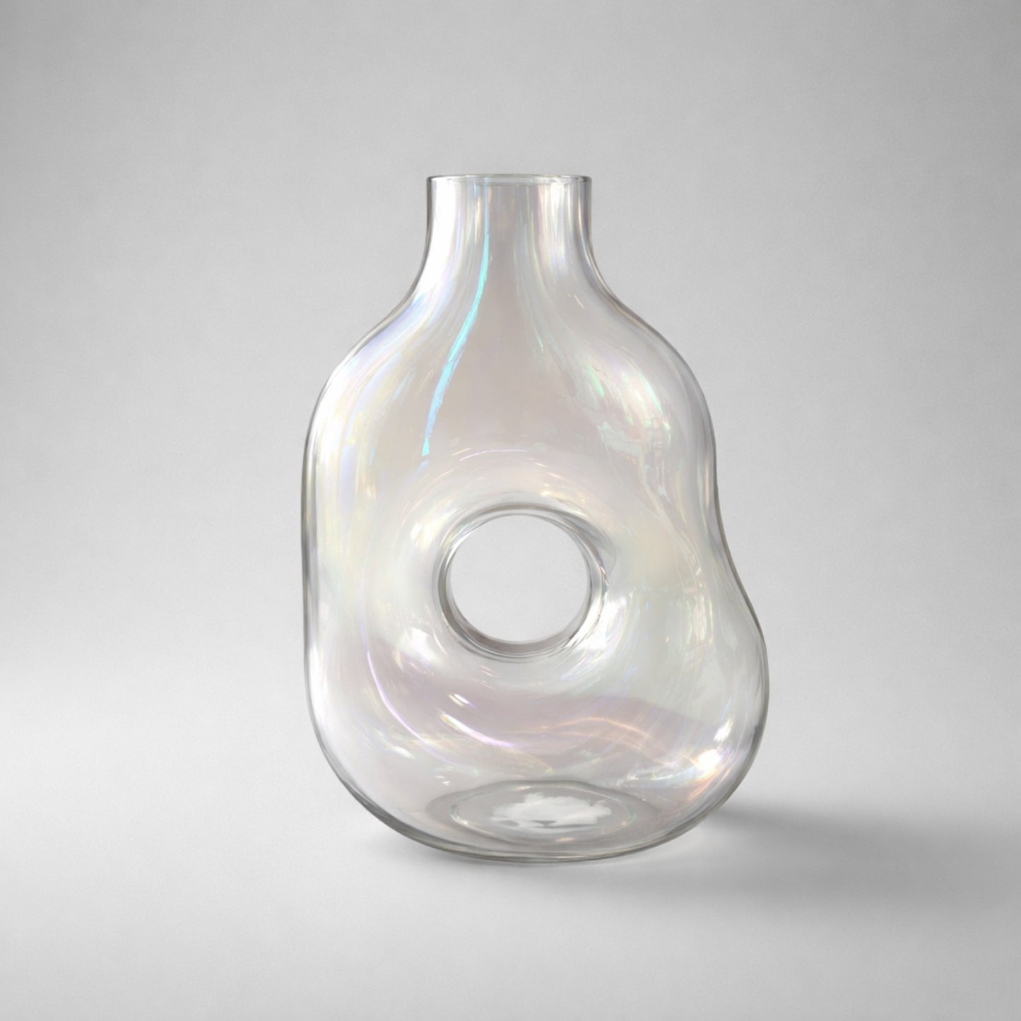 Design-Glasvase mit Durchbruch – außergewöhnlich schön Vase Das Zierwerk