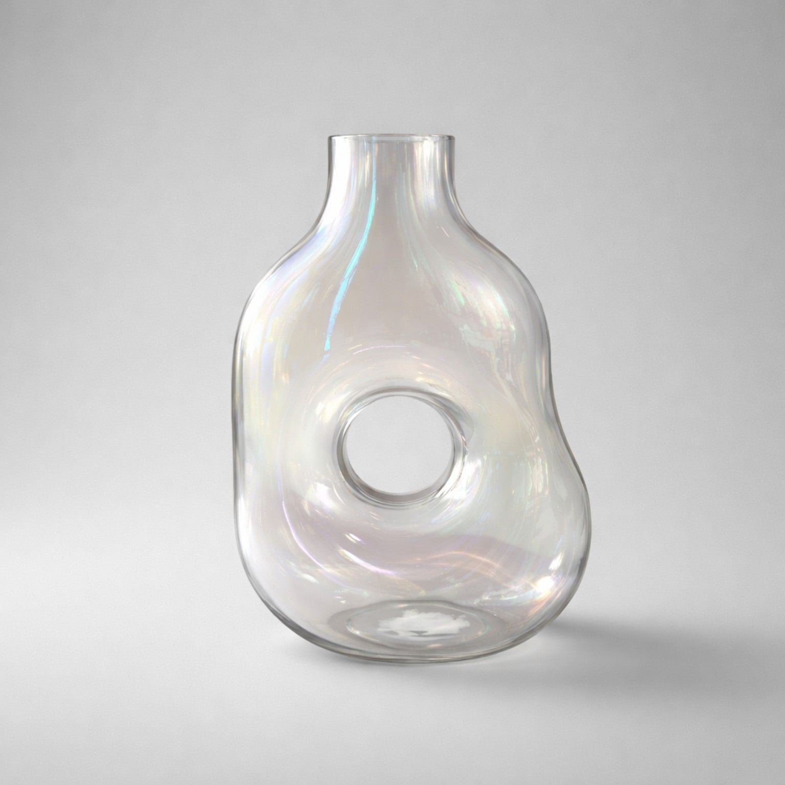 Design-Glasvase mit Durchbruch – außergewöhnlich schön Vase Das Zierwerk