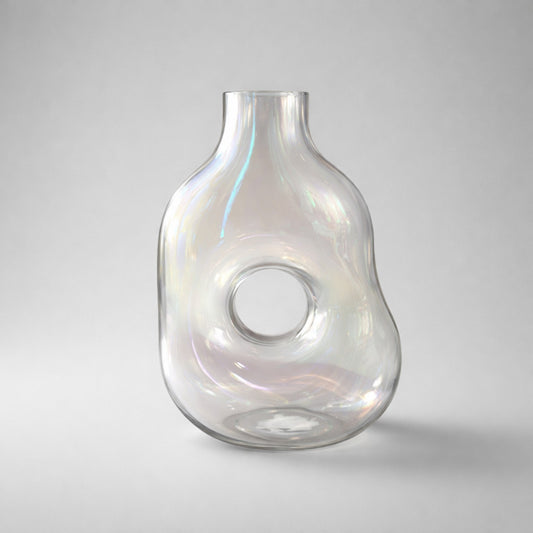 Design-Glasvase mit Durchbruch – außergewöhnlich schön Vase Das Zierwerk