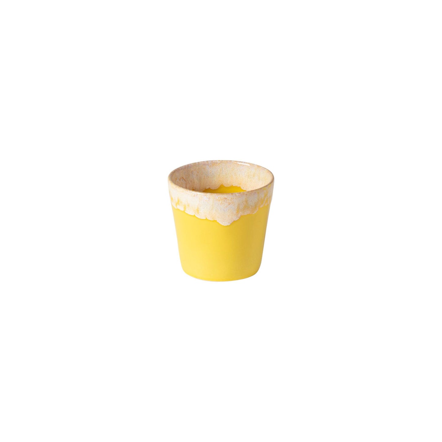 Grespresso Lungo Becher Gelb – 0,21 l, Feinsteinzeug | Costa | Made in Portugal