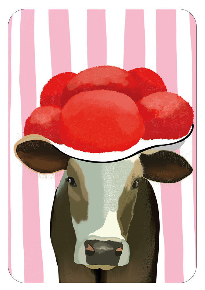 Postkarte – Toni Starck – „Lollipop / Blackforest Cow“ Karte Toni Starck