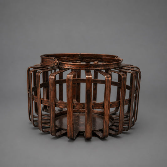 Metalllaterne in Antik-Kupfer – Dekoratives Windlicht mit modernem Industrial-Charme Windlicht Das Zierwerk