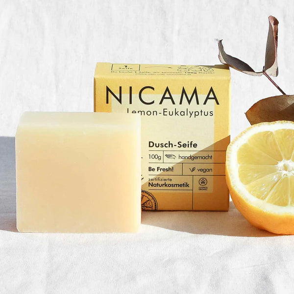NICAMA Dusch-Seife Lemon-Eukalyptus | Handgemachte Naturkosmetik
