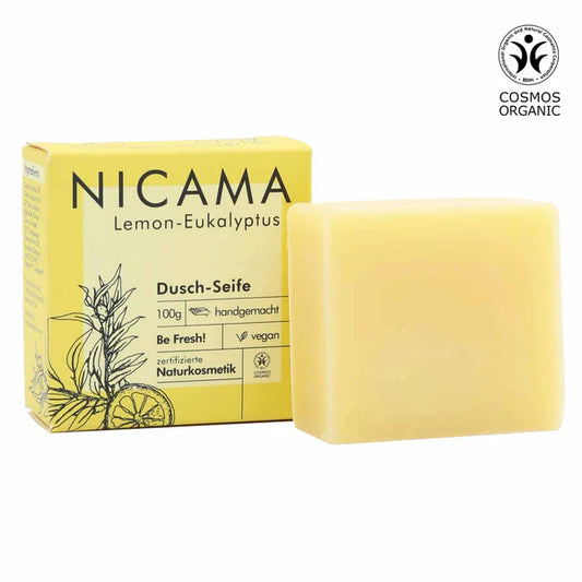 NICAMA Dusch-Seife Lemon-Eukalyptus | Handgemachte Naturkosmetik