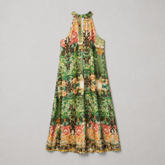 Maxikleid „Tropical Jungle“ – Italienische Leichtigkeit mit exotischem Flair Kleid V. Milano