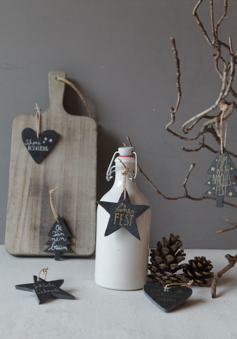 Schieferstern „Frohes Fest“ – kleine Botschaft, große Wirkung Baumschmuck Good Old Friends