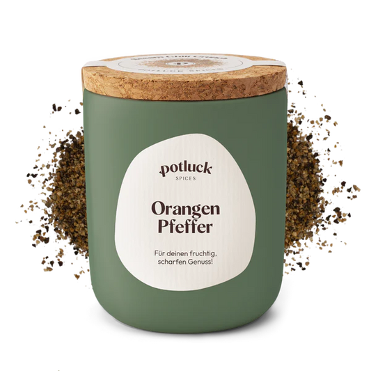 Orangenpfeffer – Fruchtig-scharfe Pfeffermischung | Potluck Gewürz Potluck