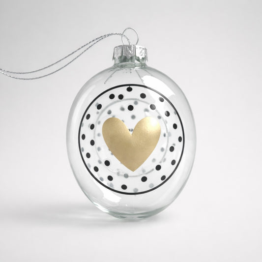 Glasei mit Herz – dekorativer Anhänger aus Glas Deko Das Zierwerk