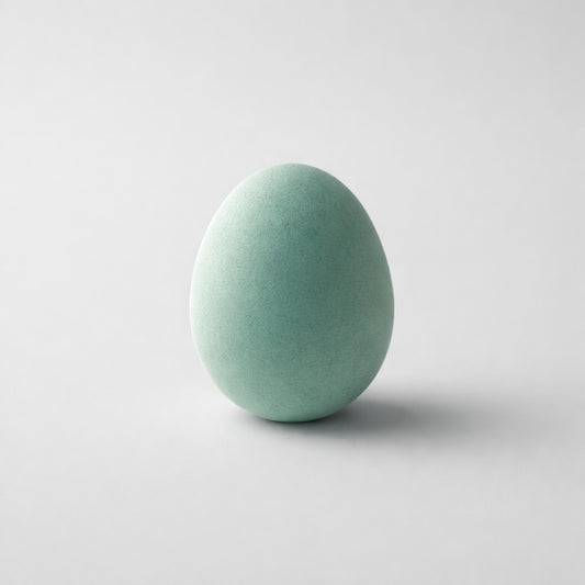 Flock Osterei – Mint / Pastellgrün Deko Das Zierwerk