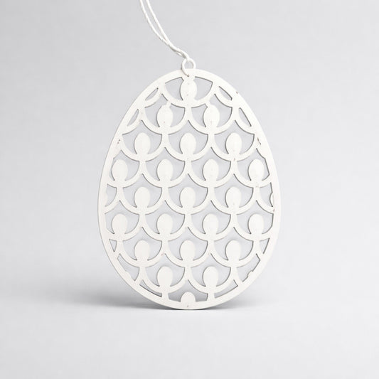 Osteranhänger Osterei im Scherenschnitt-Design – 5er Set Deko Chic Antique