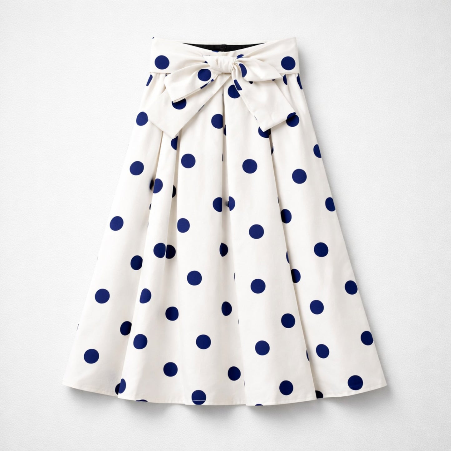 Rock – Creme mit blauen Punkten Rock Das Zierwerk