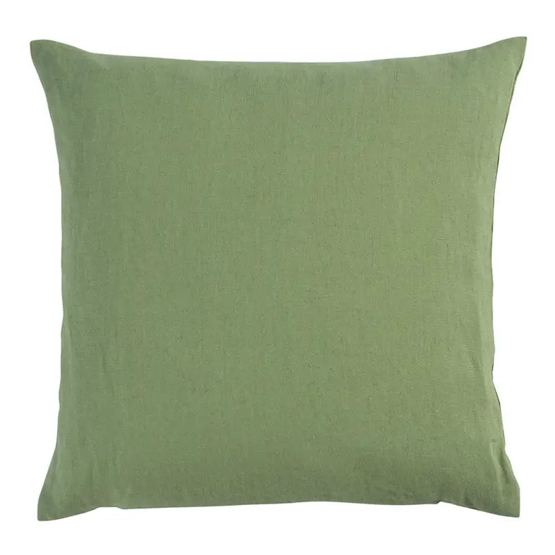 Sander Kissenhülle Linnen 50x50 cm – Farbe Grün, aus 100% Leinen