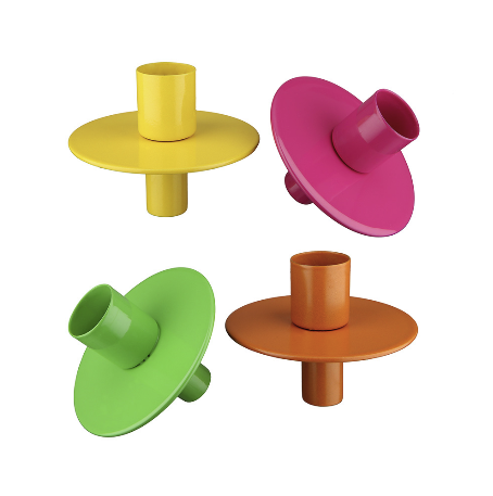 Kerzenhalter Set bunt (4 Farben) | Modern & dekorativ für Stabkerzen