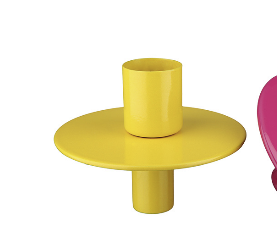 Kerzenhalter Gelb | Modernes Wohnaccessoire für Stabkerzen