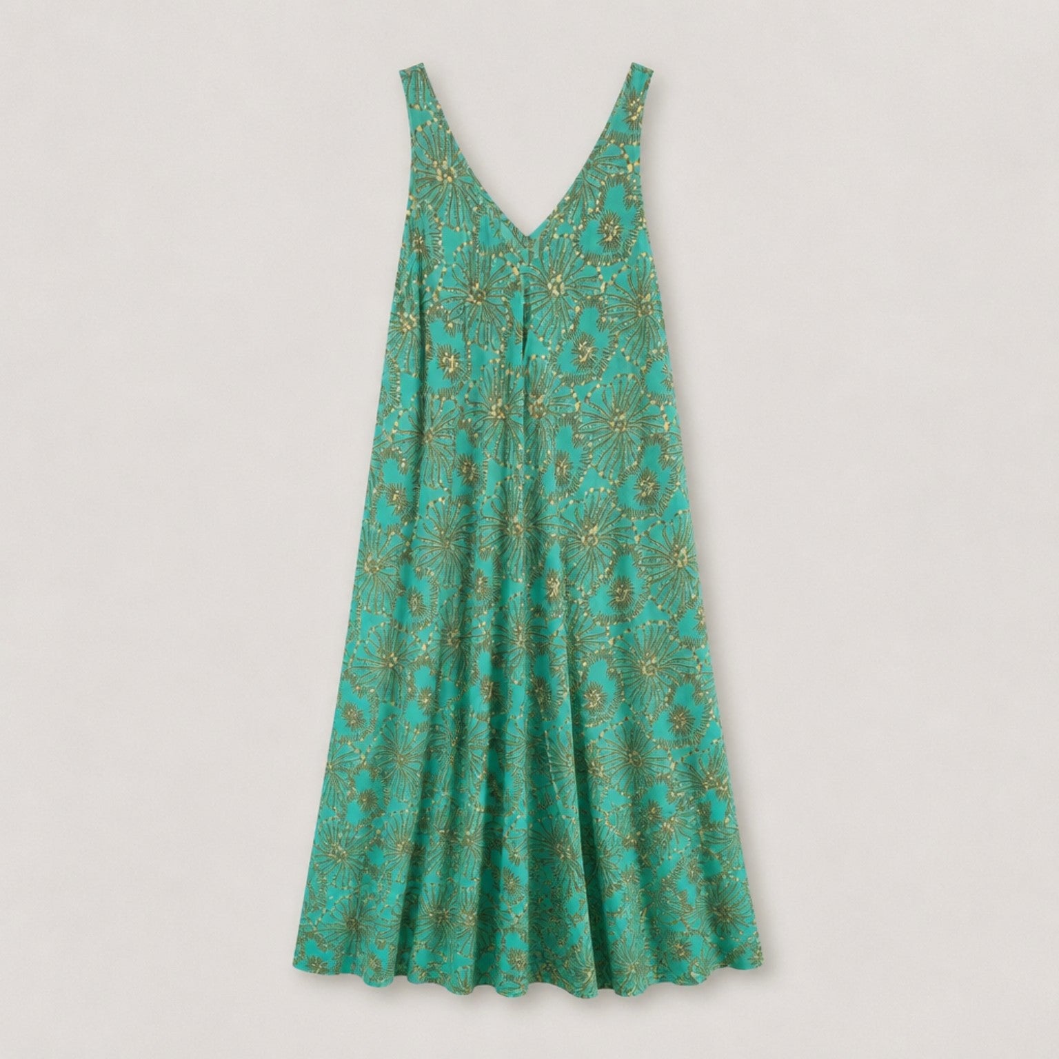 Maxikleid aus Seidenmix – sommerliche Eleganz mit praktischen Taschen Kleid Das Zierwerk