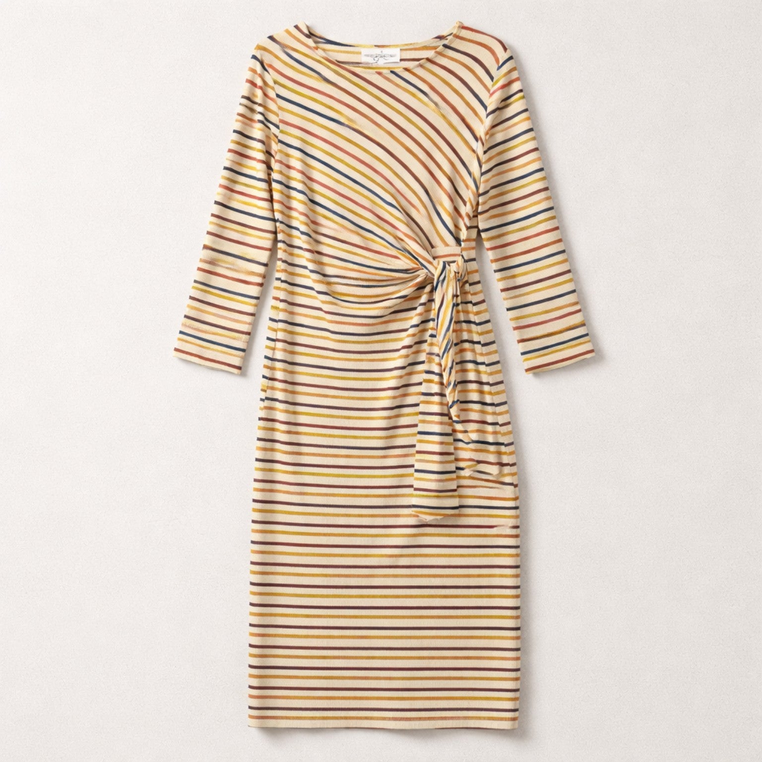 Gestreiftes Wickelkleid aus Baumwolle – unkompliziert schön Kleid Das Zierwerk