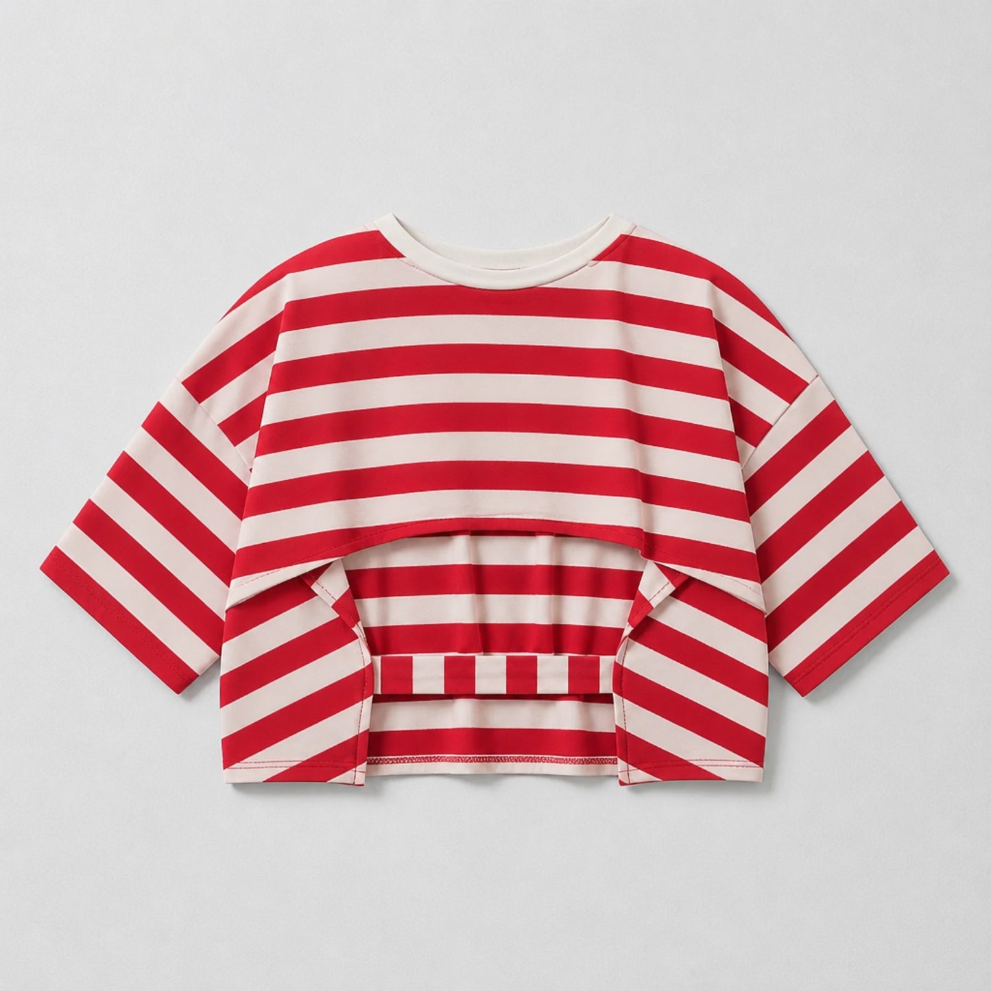 Gestreiftes Damen-Shirt mit Hummer-Motiv – Made in Italy