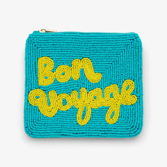 Coin Purse „Bon Voyage“ – kleine Perlenbörse für unterwegs Clutch Das Zierwerk