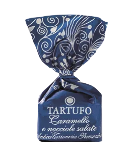 Tartufi Dolci – weiße Schokoladentrüffel mit Karamell & gesalzenen Haselnüssen Tartufo Antica Torroneria Piemontese