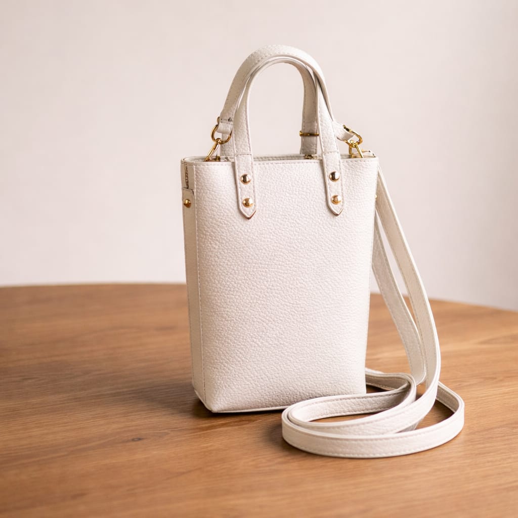 Minimalistische Ledertasche – Handgefertigt aus 100% echtem Leder Tasche V. Milano