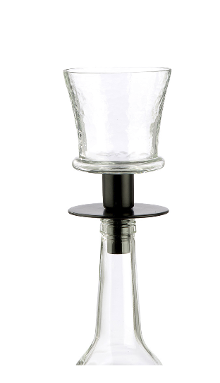 Kerzenhalter mit Glaseinsatz – für Teelichter, 15 cm hoch, Ø 8 cm