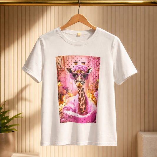 Statement T-Shirt mit Giraffe – stilvoll, verspielt & ein echter Hingucker Shirt Das Zierwerk