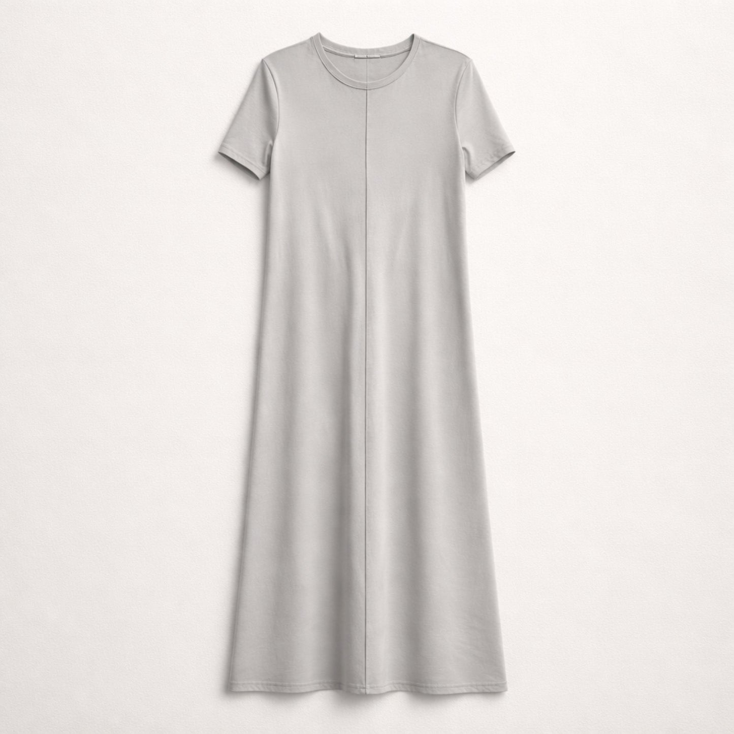 Fließendes Midikleid in Hellgrau