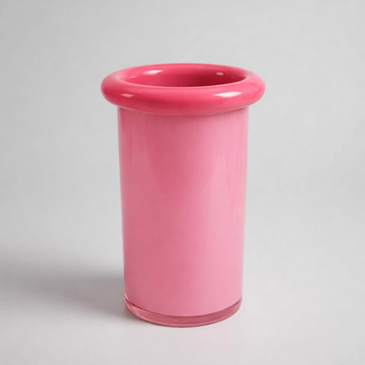 Rosa Glasvase – moderne Designvase mit minimalistischer Eleganz Vase Das Zierwerk