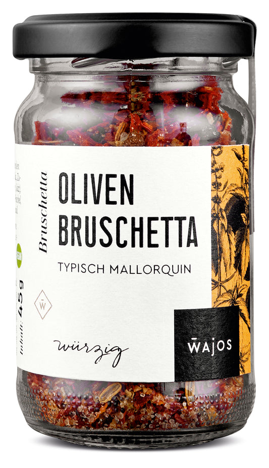 Wajos Oliven Bruschetta Mini – Typisch Mallorquin, würzig & mediterran