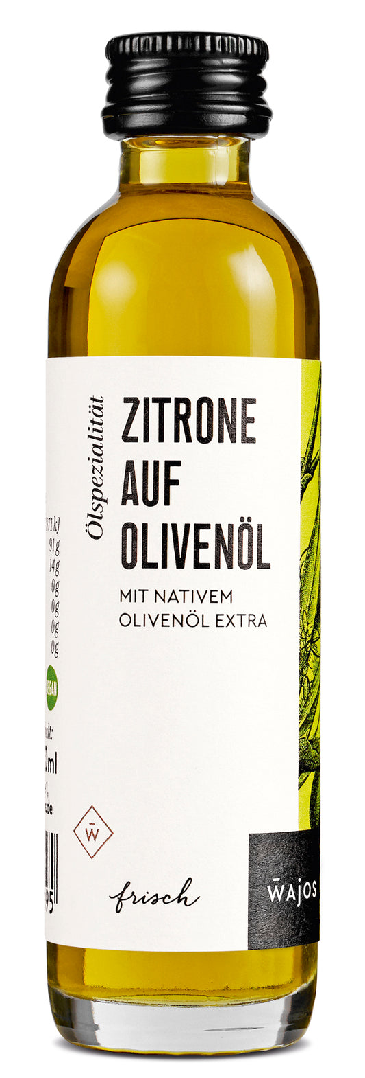 Wajos Zitrone auf Olivenöl – 40 ml Mini