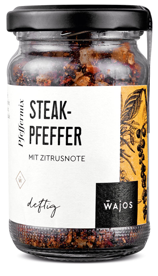 Wajos Steakpfeffer Mini – Mit Zitrusnote | 50 g