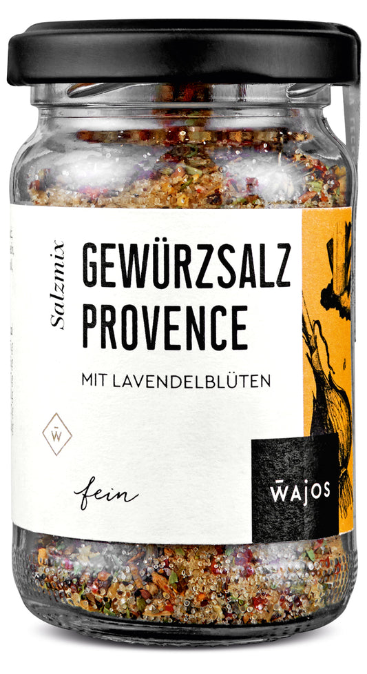 Wajos Gewürzsalz Provence Mini – Mit Lavendelblüten | 75 g