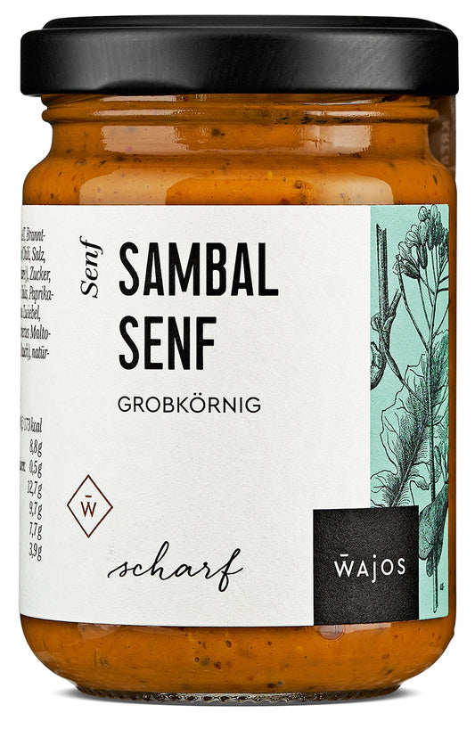 Sambal Senf – Grobkörnig & Scharf (140 ml)