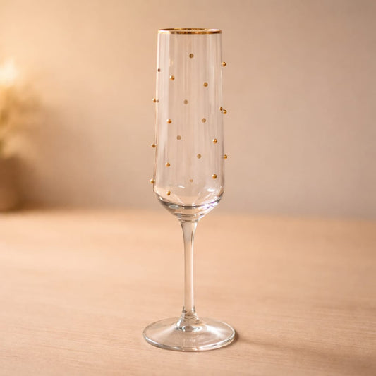 Elegantes Champagnerglas mit goldenen Akzenten – stilvoll genießen Sektglas Das Zierwerk