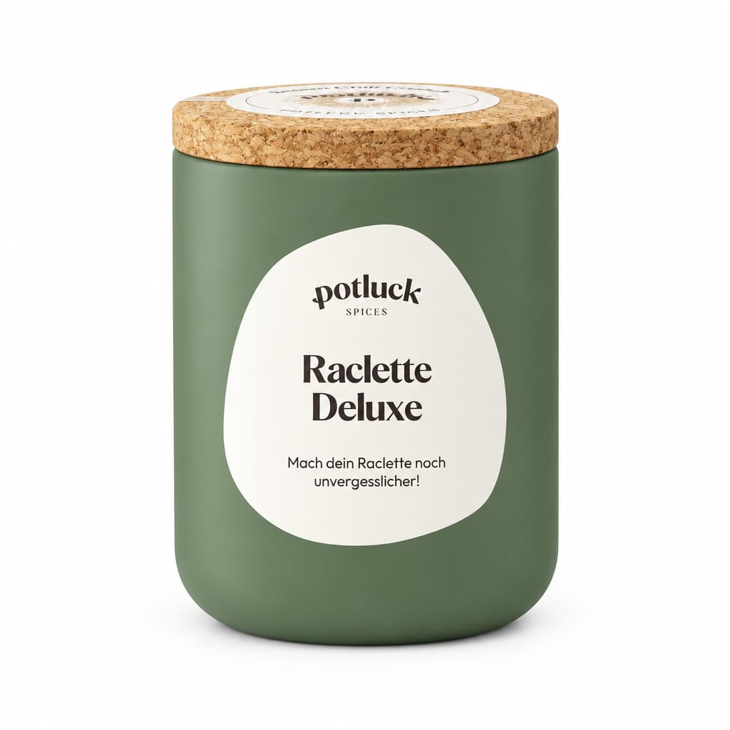 Potluck Raclette Deluxe – Gewürzzubereitung mit Paprika, Cumin & Rauch Gewürz Potluck