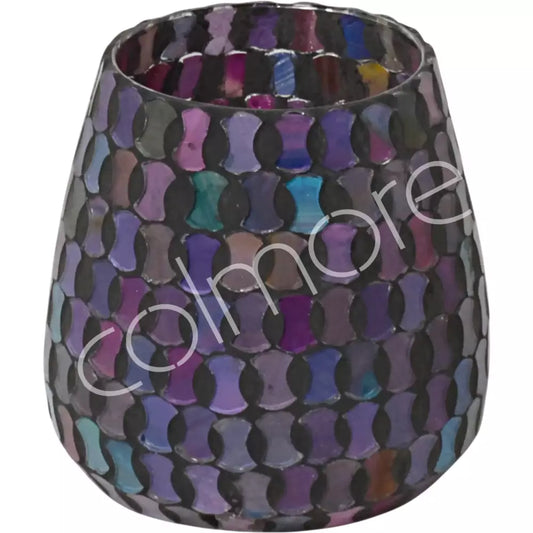 Windlicht "Mosaic Magic" – multicolor glänzend