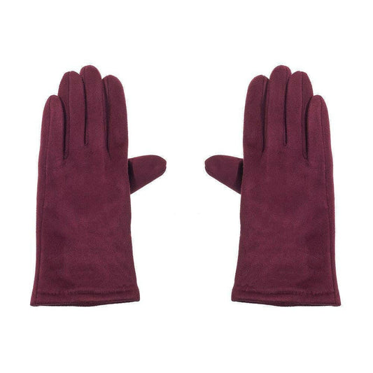 Trendige Handschuhe in Bordeaux – warm, weich & stylisch