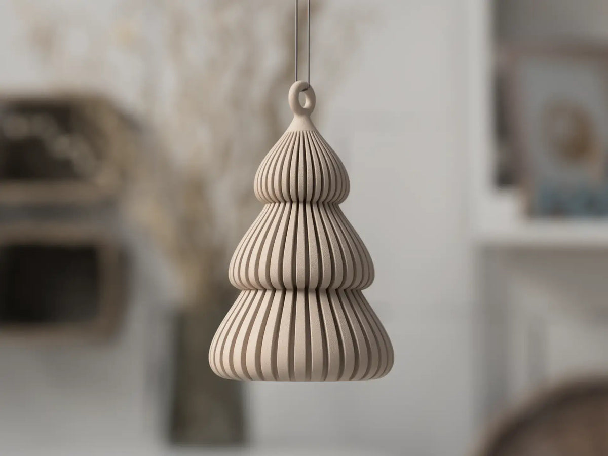 Yuki - Tanne: Beige Weihnachtsdekoration re3dline