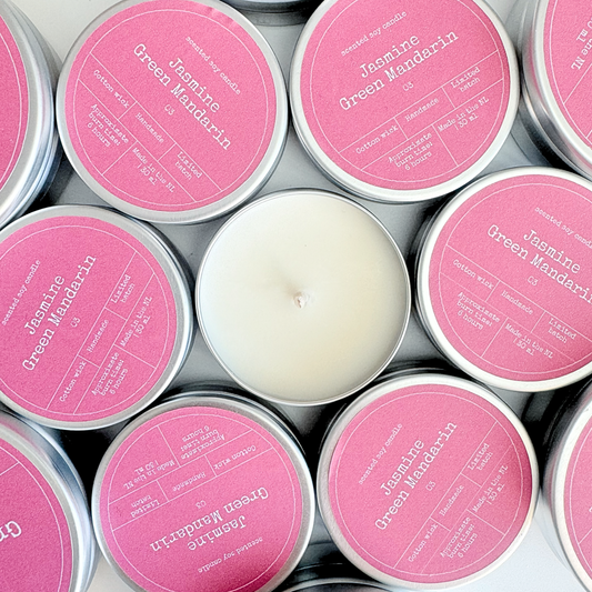 Duftkerze Jasmin &amp; Mandarine – Frische Eleganz für dein Zuhause Duftkerze Bon Babef