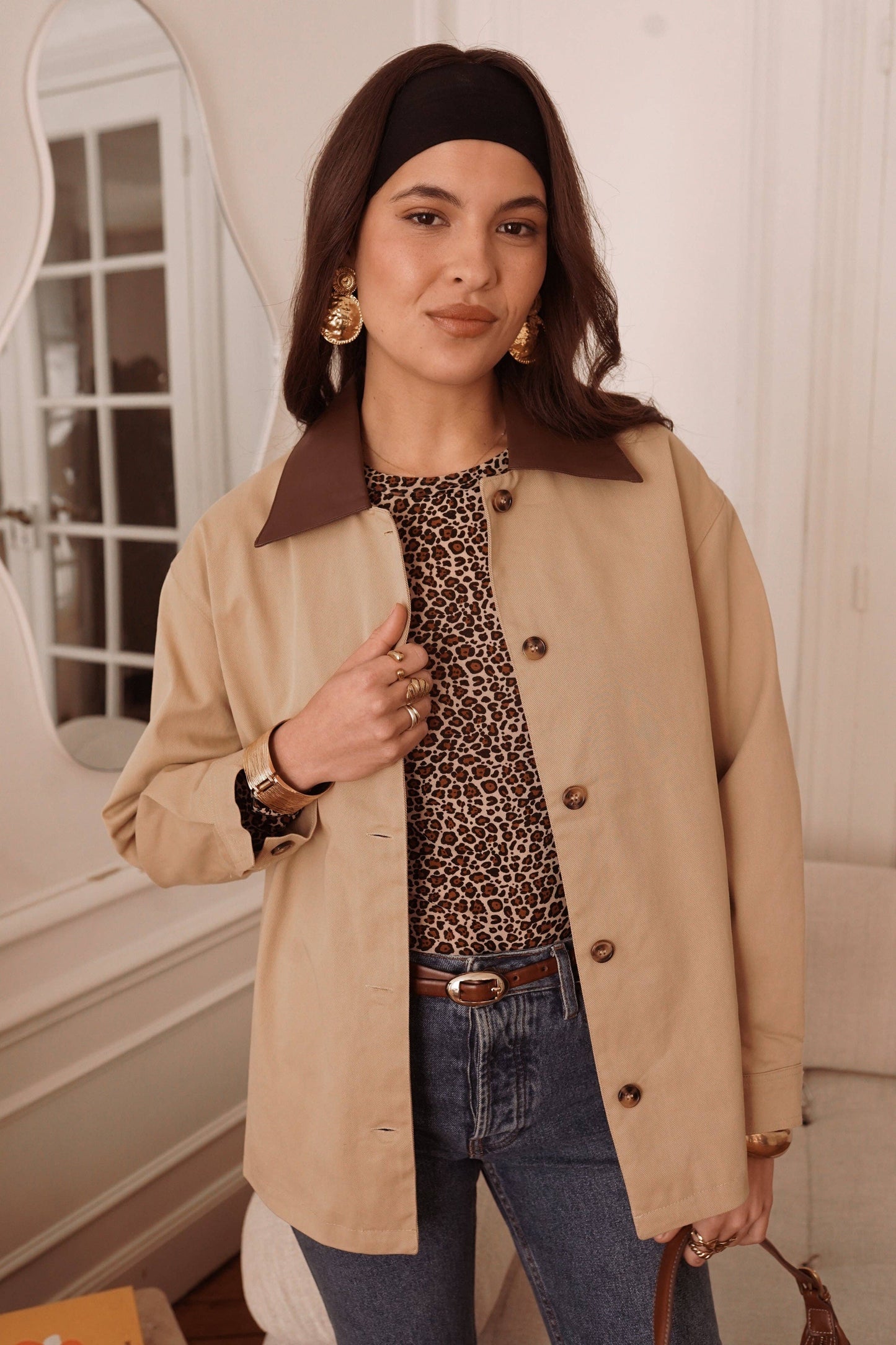 Jacke – Beige im Trenchcoat-Stil | IN APRIL 1986 Jacke IN APRIL 1986