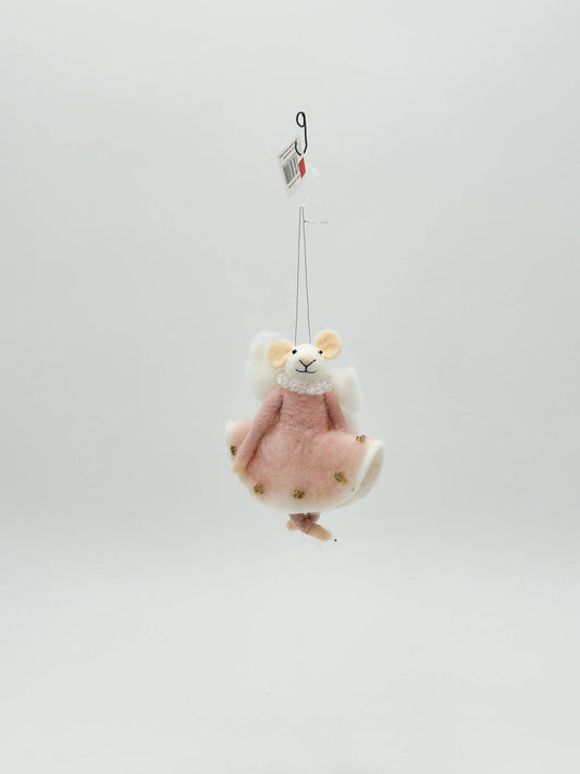 Filzfigur Weihnachtsdekoration – Mrs. Mouse Ballett Weihnachtsdekoration Kalid Christmas
