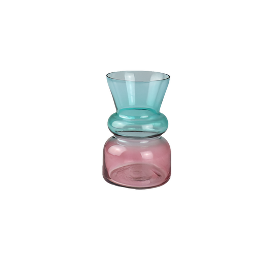 Vase aus Glas – Multicolor Design mit Retro-Charme