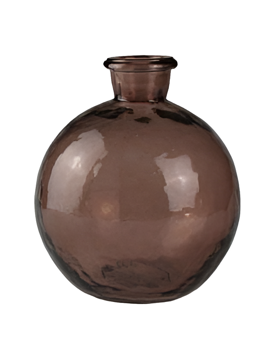 Stilvolle Akzente setzen – Vase aus Glas in Altrosa, 18 cm hoch