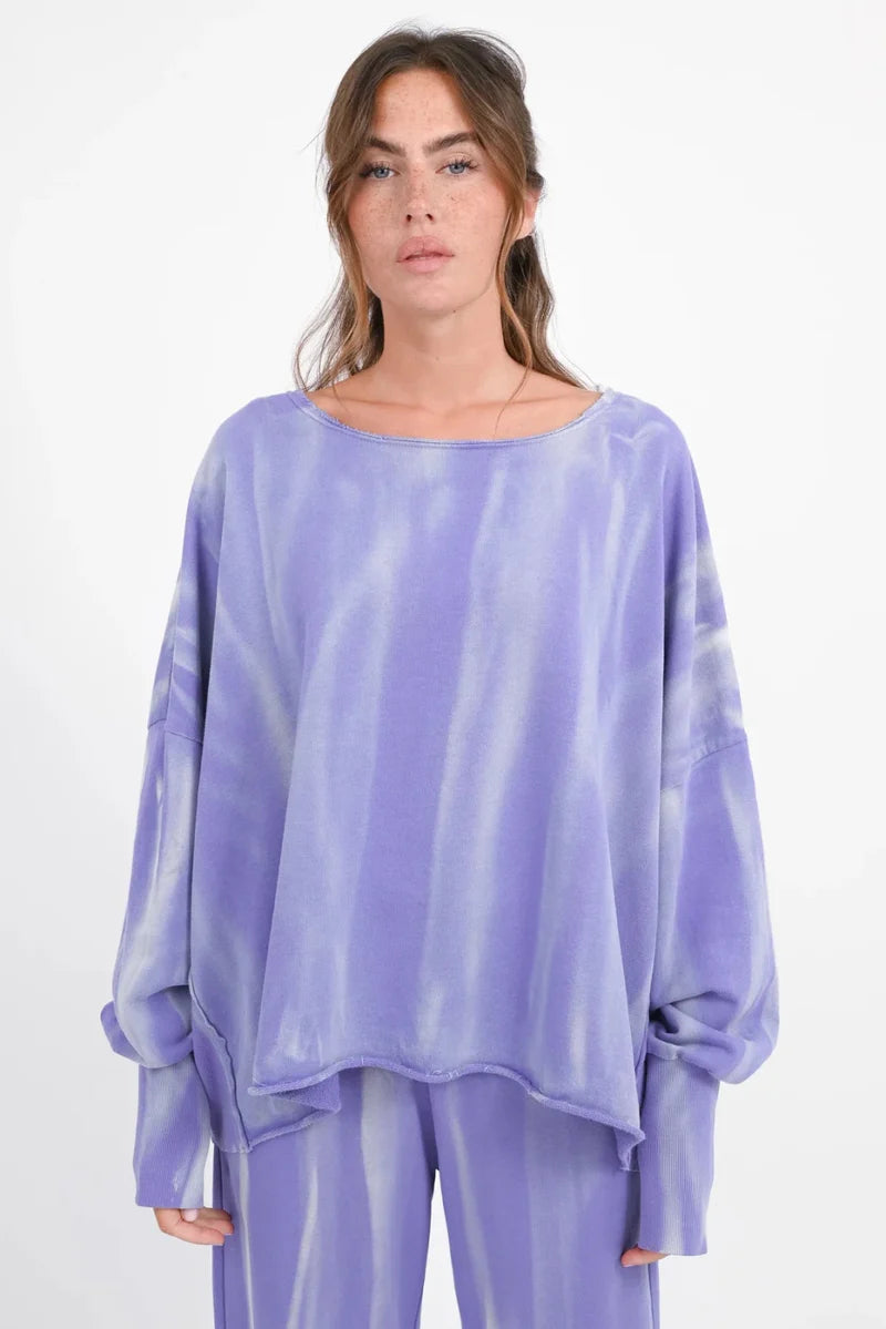 Batik-Sweatshirt „Hilda“ (Größe M/L) Sweatshirt Love Joy Victory