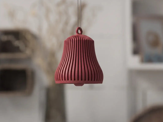 Yuki - Glocke: Dunkel rot Weihnachtsdekoration re3dline
