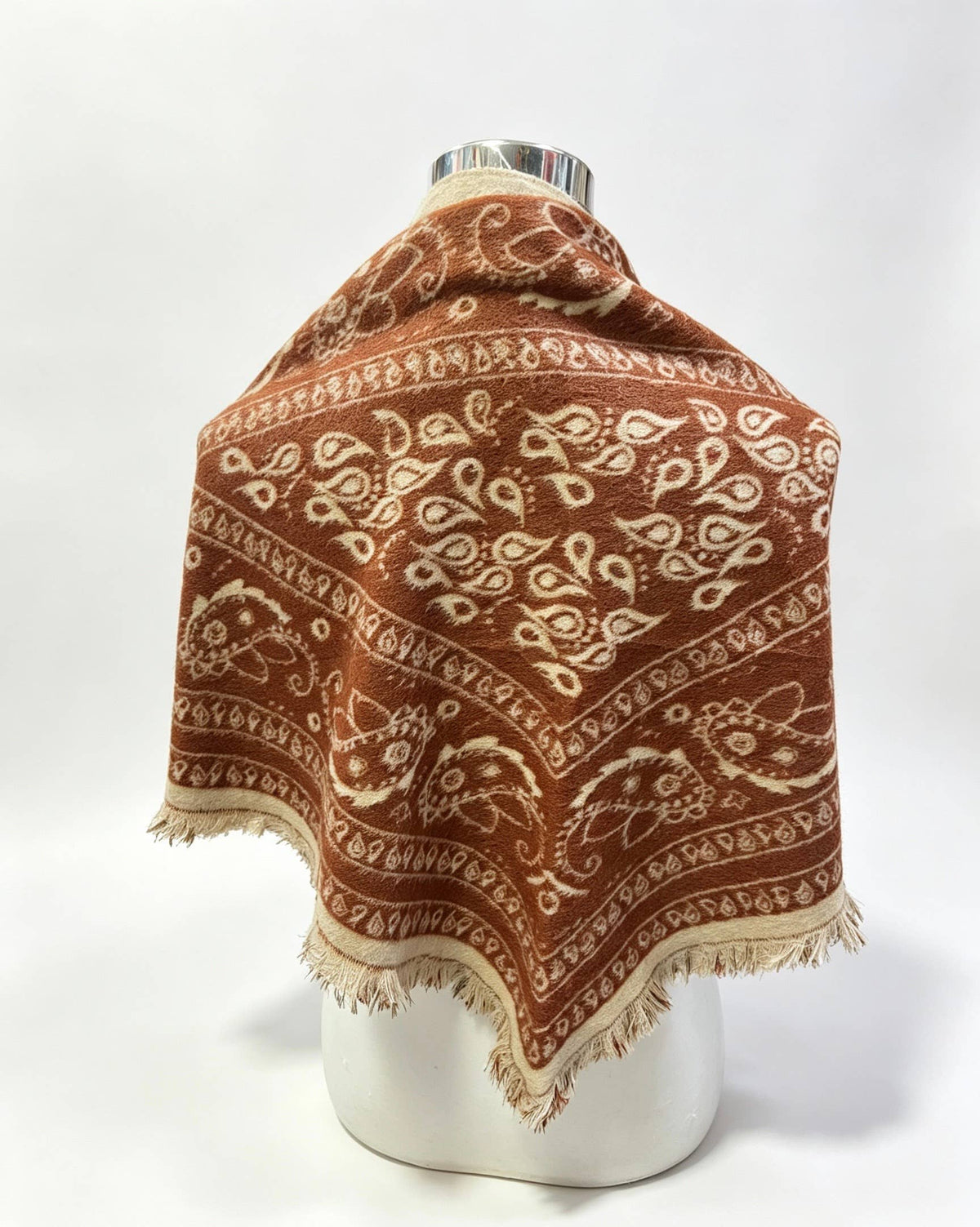 Dreieck-Bandana aus Baumwolle – Einheitsgröße | Ziegelrot | LINETA Schal LINETA