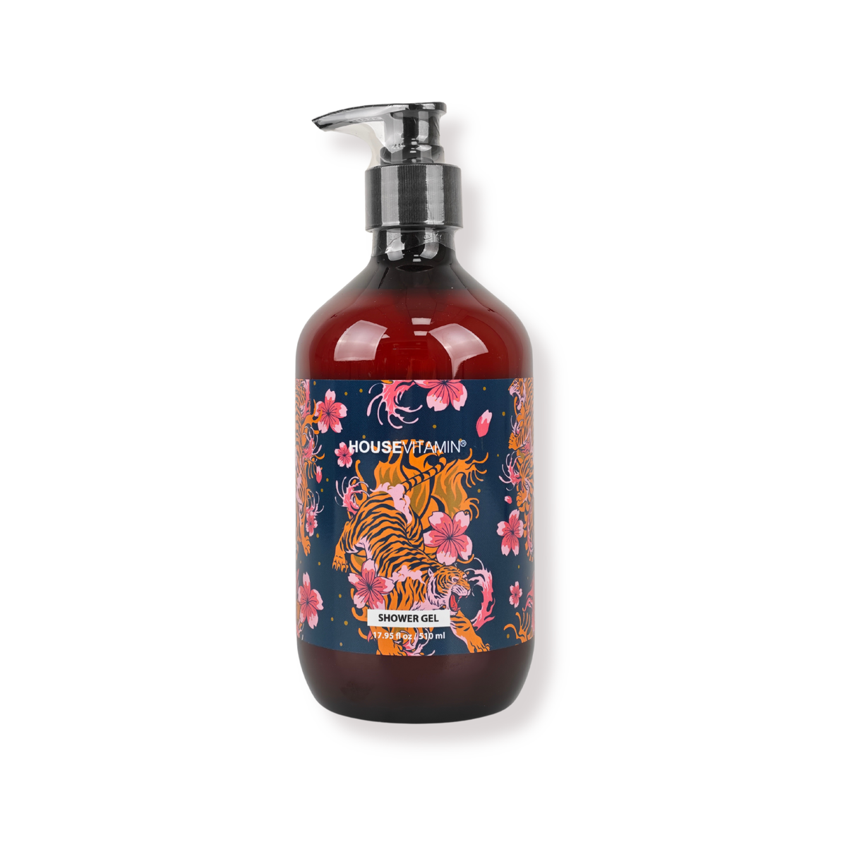 Veganes Duschgel Holz & Salbei – 510 ml Pumpflasche | Housevitamin Duschgel Housevitamin bv