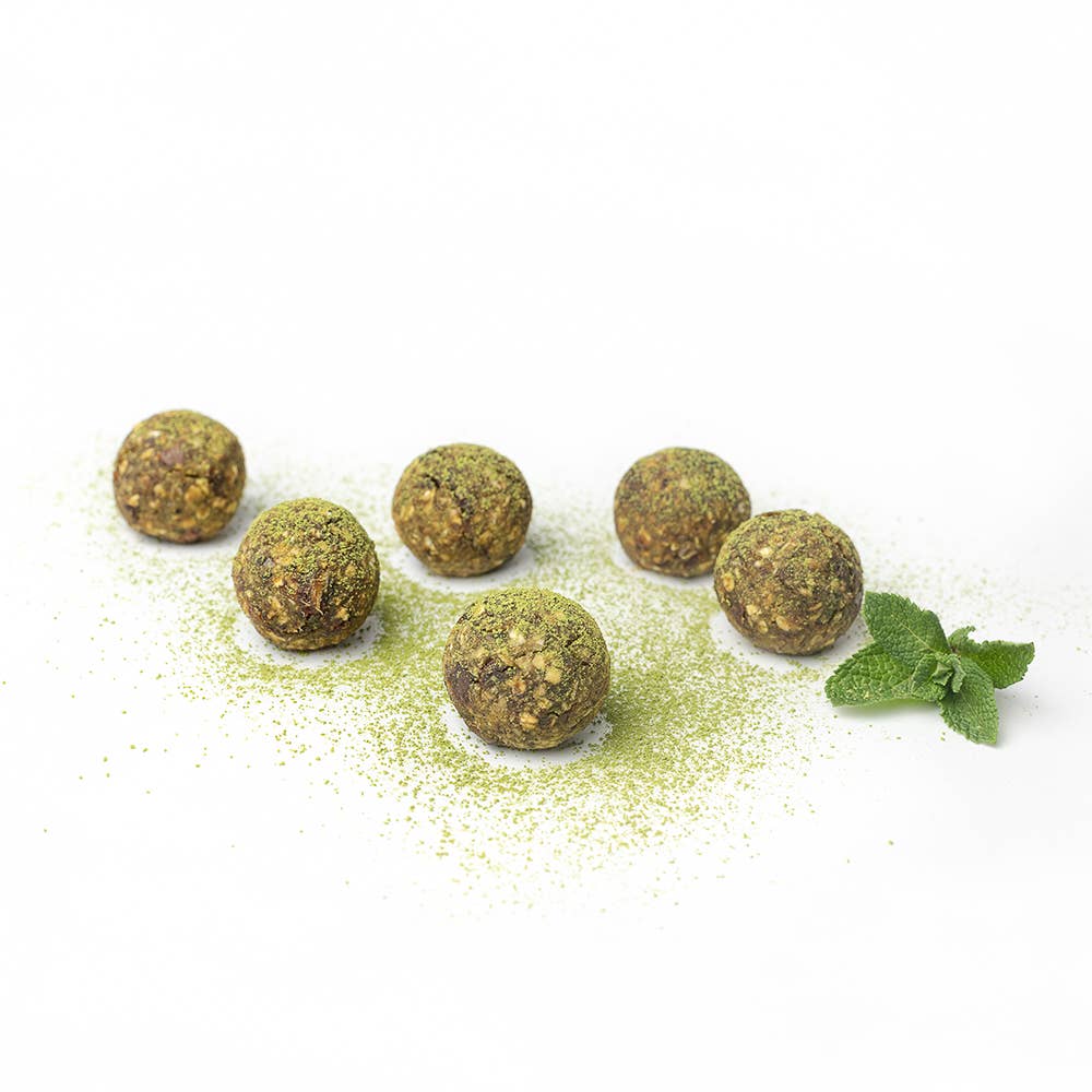 Vitamin-Mischung Power-Kugeln mit Matcha Bake Affair GmbH