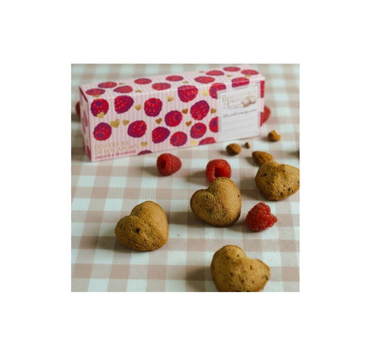 Cœurs de Macarons Mandel & Himbeere – Zartes Mandelgebäck mit fruchtigem Himbeerherz Macarons Biscuiterie de Provence