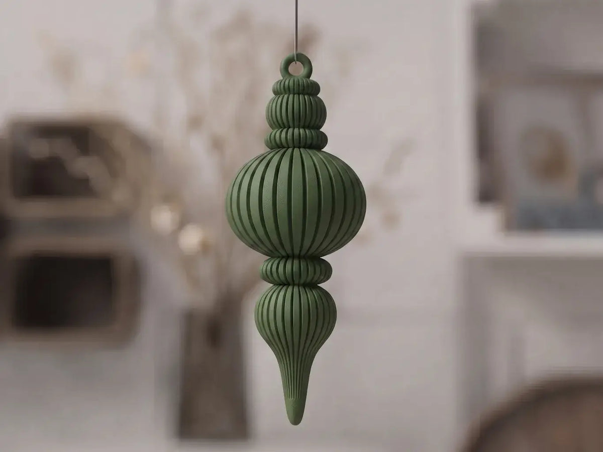 Yuki - Stalaktit: Khaki-Grün Weihnachtsdekoration re3dline
